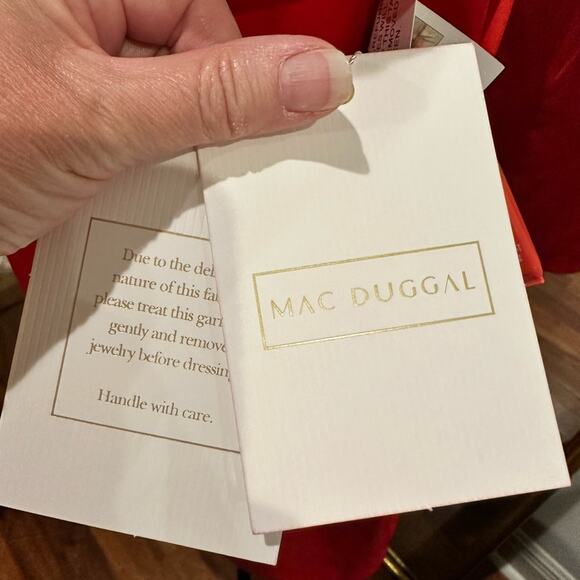 Mac Duggal RUFFLE SLEEVE FITTED MINI DRESS - Picture 4 of 15